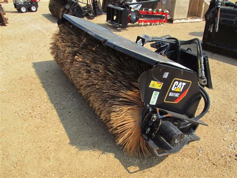 used broom for skid steer|skid steer power broom attachment.